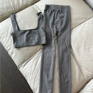 Zara Khaki Leggings& Top SET